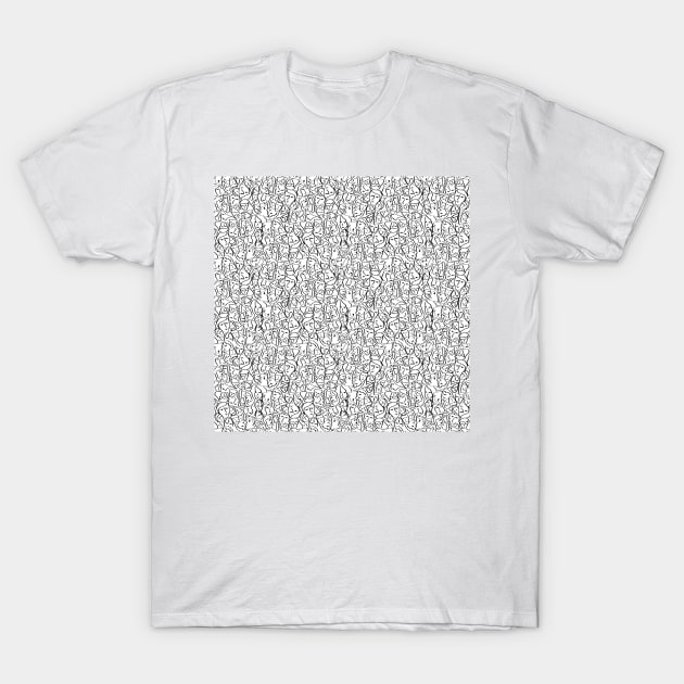 Call Me By Your Name Mini Elio Shirt Faces in Black Outlines on White CMBYN T-Shirt by podartist